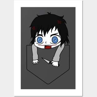 Pocket Jeff the killer Creepypasta Chibi Posters and Art